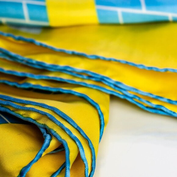 Silk Bandana | Silk Scarf Club 21 XXVI | Vintage Hollywood Style | 1920s Art Dec - Picture 9 of 11